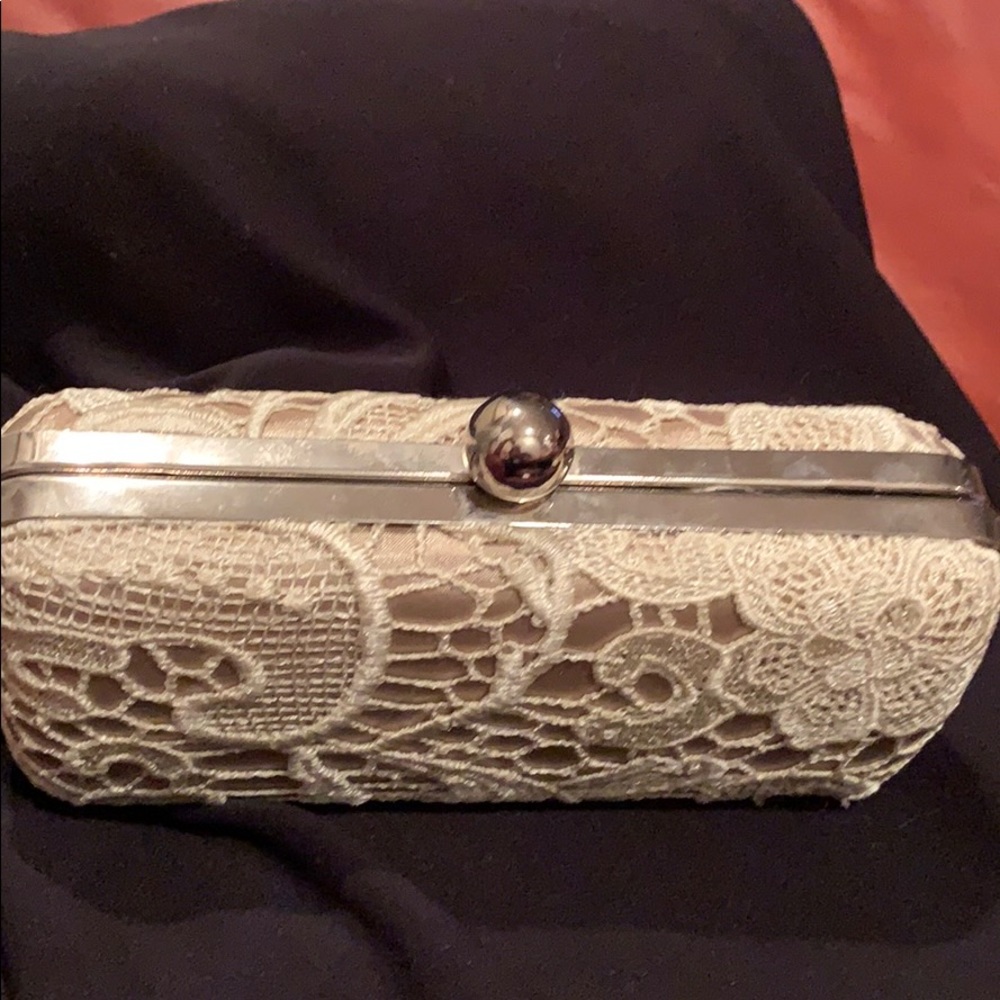 Hard case clutch/ wristlet/shoulder chain